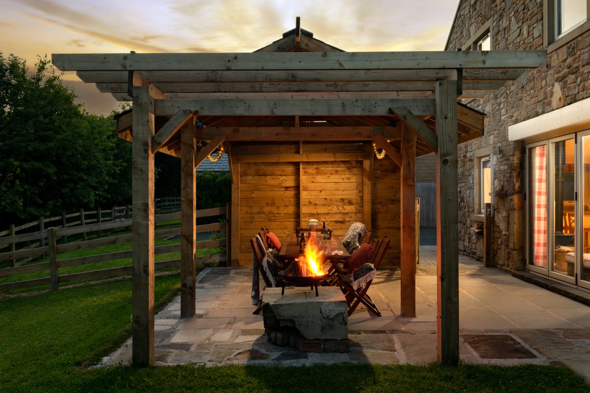 Fire pit and outdoor seating